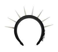 LRXIYODE Punk Spiked Headband Metal Rivet Decorative Headdress Black Costume Party Accessory for Festival and Cosplay