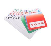 LRXIYODE PVC Bridge Bidding Cards Wear-resistant Plastic Cards with Clear Printing Standard Design for Family and Interactive Bridge Game Supplies