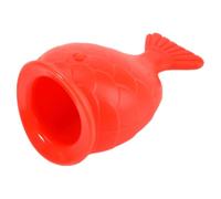LRXIYODE Red Fish-shaped Silicone Lip Plumping Tool for Women Lip Enhancer Device with Suction Function and Pout Enhancement