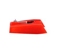 LRXIYODE Red Vintage Gramophone Stylus Needle Replacement Aluminum Arm with Conical Diamond Tip for Record Players Easy Installation Enhanced Bass and Sound Quality