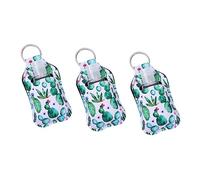 LRXIYODE Refillable Protective Hand Soap Bottles Set 6pcs 30ml with Cactus Print Portable Empty Bottles and Covers for Travel Shower Shampoo