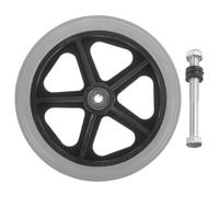 LRXIYODE Replacement Front Wheels for Wheelchair with Smooth Rotation and Solid Tire, Easy Installation Caster Wheels 6.5 Inch Size, Fits Most Standard Wheelchair Models for Adults