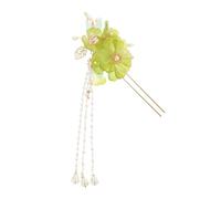 LRXIYODE Retro Chinese Flower Hair Stick with Tassel Elegant Women Hair Styling Accessory Compact Ancient Costume Pin for Weddings and Parties