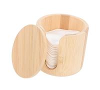 LRXIYODE Reusable Bamboo Fiber Makeup Remover Pads Set with Rounded White Cotton Rounds for Home and Salon Use, Soft and Eco-friendly Face Cleansing Pads That Save Powder and Make Makeup