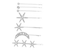 LRXIYODE Rhinestone Hair Clips for Women and Sparkly Barrettes Stylish Daily Hair Accessories for Various Hairstyles and Giving