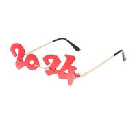 LRXIYODE Rimless Year Sunglasses Props Fun Novelty Glasses for Adults Party Photo Accessories Sturdy Material for Masquerade Carnival Cosplay