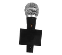 LRXIYODE Role Play Microphone with Cube Flag Battery Lightweight Prop for Karaoke Costume Party Accessories Enhances Social Skills and Interactive Fun