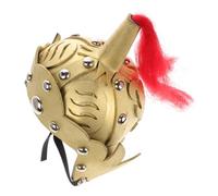 LRXIYODE Roman Soldier Helmet Gold Historical Ancient Headwear for Cosplay Theater Halloween Party Photo Shoot Costume Accessory Random Color
