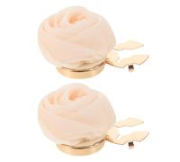 LRXIYODE Rose Flower Button Covers Cufflinks for Women, Fabric Detachable Flower Button Cover Accessories, Wedding and Formal Shirt Jewelry for Girls