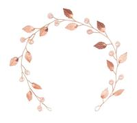 LRXIYODE Rose Wedding Headband Bridal Hair Accessory with Rhinestones Elegant Handmade Soft Chain Headdress for Bride and Special Occasions