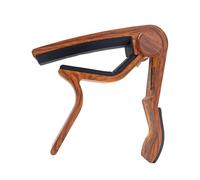 LRXIYODE Rosewood Aluminum Alloy Guitar Capo Clamp Quick Tune Change for Folk Guitar Ukulele Bass Violin Wear-resistant for Accurate Repositioning