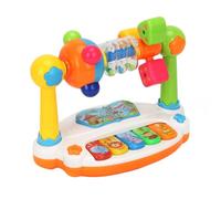 LRXIYODE Rotating Glowing Musical Piano for Educational Fine Motor Skill Instrument Lightweight Plastic Music Plaything with Smooth Surface Early Learning Activity Random Color
