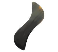 LRXIYODE S-shaped Buffalo Horn Gua Sha Tool Facial Massage Plate for Face and Neck Smooth Natural Ox Horn Scraper Suitable for Personal and Professional Physical Therapy Use Random Color