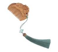 LRXIYODE Sandalwood Hair Comb Wooden Hair Brush Carved Lotus Design No Static Natural Aroma for Women Portable