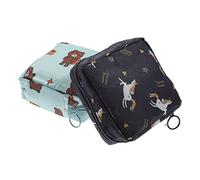 LRXIYODE Sanitary Towel Storage Bag Portable Coin Pouch 2pcs Set, Mini Nursing Pad Pouch with Zipper for Travel and Daily Use, Multi-function Sanitary Napkin Organizer for Women and Teens Random Style