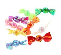 LRXIYODE Scale Miniature Candy Bow Beads Vibrant Nail Charms for Dollhouse Pretend Play DIY Crafting Necklace Bracelet Earring Jewelry Accessories