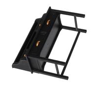 LRXIYODE Scale Miniature Dollhouse Writing Desk with Drawer Black Vintage Style Study Table Compact Furniture for Pretend Play and Decoration