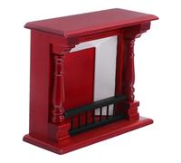 LRXIYODE Scale Tiny Furniture Accessory for Doll Kitchen Decor Realistic Small Faux Fireplace Model Sturdy Compact Design for Pretend Play and Cozy Scene Building