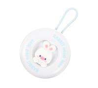 LRXIYODE Scalp Massager Shampoo Brush for Boys and Girls Soft Silicone Hair Scrubber Cartoon Design White Shy Rabbit Scalp Exfoliator Itch Relief Hair Care Shower Brush