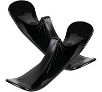LRXIYODE Scooter Snow Sled Smooth round Edges, Pe Material Outdoor Skate Board for Skiing the Snow, Black Colour, Suitable for Boys and