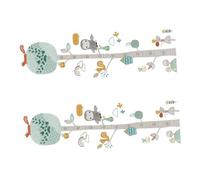 LRXIYODE Self-Adhesive Animal Height Wall Decal for Colorful Forest Growth Chart Stickers Fun Height Measuring Sticker for Bedroom and Nursery Decoration