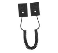 LRXIYODE Self Adhesive Retractable Security Cable Lock with Durable Construction Lost Phone and Remote Tether for Tvs Fans Air Conditioners Fit No Drill Installation Black Spring Cord