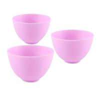 LRXIYODE Silicone Beauty Bowls 3Pcs Mini Size Mixing Bowls for Facial Masks and Condiments, Sturdy and Lightweight for Home or Professional Salon Use
