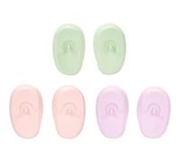 LRXIYODE Silicone Ear Covers Hair Coloring Ear Cover 3 Pairs 7.5X4.6X2Cm Reusable Easy to Use for Styling for Shampoo Washing Hair