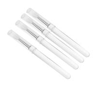 LRXIYODE Silicone Lip Brush Portable Lip Makeup Pen with Lid 4Pcs 11Cm Easy to Carry Gentle on Skin for Travel Cosmetic Bag