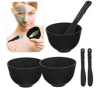 LRXIYODE Silicone Mixing Bowl for Diy Mask Mud Mask Mixer Bowl and Facial Applicator Tool for Homemade