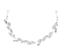 LRXIYODE Silver Alloy Cubic Zirconia Bridal Headband for Women with Adjustable Design, Easy to Match Wedding Hair Accessory for Celebration and Prom