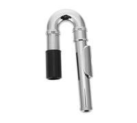 LRXIYODE Silver Flute Head Replacement Straight and Curved Tube, Acoustic Wind Instrument Accessory for Manual Play, Practical Delicate Flute Mouthpiece for Musician Use