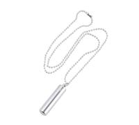 LRXIYODE Silver Necklace Stainless Steel Cylinder Pendant Urn Necklace Memorial Pendant Pill Case Holder Keepsake