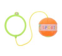 LRXIYODE Skip Ball Toy for Boys and Girls and Adults, Ankle Skip Ball Fitness Prop, Unisex Jumping Ring for Outdoor Exercise and Kindergarten Training, Persimmon Orange, No Lights