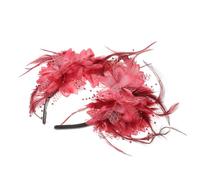 LRXIYODE Skull Headband Dark Style Day of The Dead Headpiece Hairband Rave Halloween Skeleton Faux Spooky Hair Accessories Fête Woman Messy Decor Brown Fabric Red Random Color