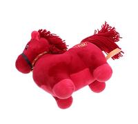 LRXIYODE Soft Plush Chinese Zodiac Horse Mascot for Cozy Lunar Year Decoration Doll Easy Clean Lucky Year Horse Gift and Home Ornament