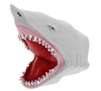 LRXIYODE Soft Tpr Gray Shark Hand Puppet for Boys and Interactive Storytelling Animal Puppet Comfortable Stretchy Material Role to Enhance Imagination and Dexterity