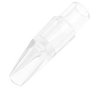 LRXIYODE Soprano Saxophone Head Transparent Abs Material Musical Instrument Accessory Practical Reed-compatible Design for Beginner Gift