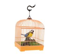 LRXIYODE Sound Activated Mini Birdcage with Realistic Movements and Chirping Sounds Battery Operated Interactive Electronic Pet for Adults Compact Desktop Decoration