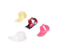 LRXIYODE Stainless Steel Glass Guitar Slide Kit with Celluloid Finger Thumb Picks Slides for Acoustic Electric Bass Includes Storage Case for Clear Sound and Enhanced Sustain Random Color