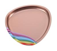 LRXIYODE Stainless Steel Nail Tool Storage Tray Triangular Multi-use Jewelry Organizer Space-saving Metal Cosmetic Makeup Organizer for Home and Salon