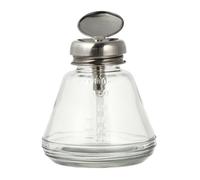 LRXIYODE Static Glass Nail Polish Remover Dispenser Bottle Reusable Manicure Supply with Pump for Liquid Dispensing of Makeup Remover Toner Lotion and Nail Art Solvents