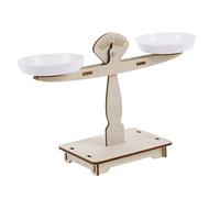 LRXIYODE Stem Math Balance Scale for Months Early Education Science Experiment Kit Handheld Wooden Balance for Classroom Learning and Interactive Play