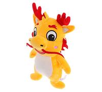 LRXIYODE Stuffed Dragon Doll Yellow Plush for Chinese Year Celebration Adorable Dragon Mascot for Home Decor and Brings Happiness and Fortune