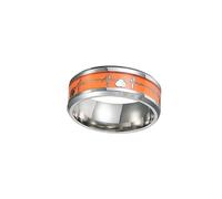 LRXIYODE Stylish Unisex Finger Ring with Electrocardiography Design Blue Luminous Noctilucence Couples Ring Durable Mood for Women Men for Weddings and Parties