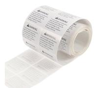 LRXIYODE Suffocation Warning Label Stickers with Warning and Easy to Read Design Paper 500pcs White for Plastic Bags for Parents and Safety