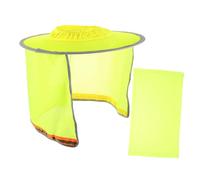LRXIYODE Sun Protection Helmet Brim Neck Construction Hard Hat Sun Shade Cap Hard Hat Accessories Full Brim Hard Hat Hard Hat Cover Hard Hat Shade Hat Full Brim Mesh Yellow Net