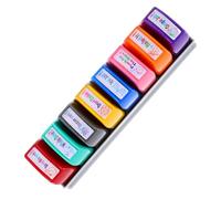 LRXIYODE Teacher Stamp with Storage Box Self-Inking Stamps for Encouraging Comments Creative Classroom Stampers for Learning Motivation and Fun Educational Activities