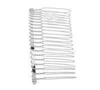 LRXIYODE Teeth Metal Wire Hair Comb for Wedding Veils Silver DIY Bridal Hair Clip Comb with Teeth for Veil Making and Headpieces