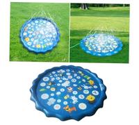 LRXIYODE Thickened Inflatable PVC Sprinkler Mat with Animal Pattern for Outdoor Water Play Cushion Pad for Boys and Backyard Fun